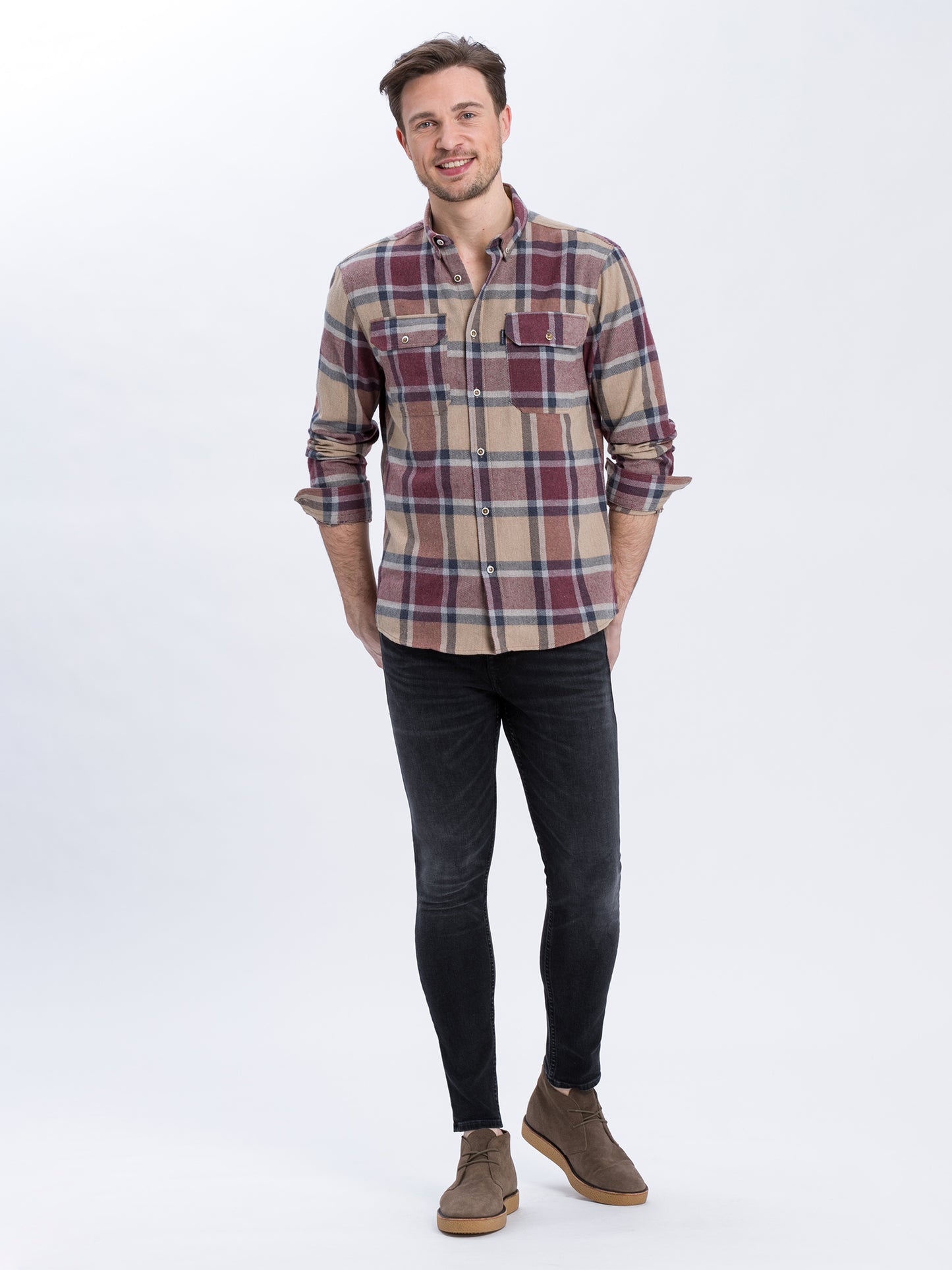 Scott Herren Jeans Skinny Fit Regular Waist schwarz