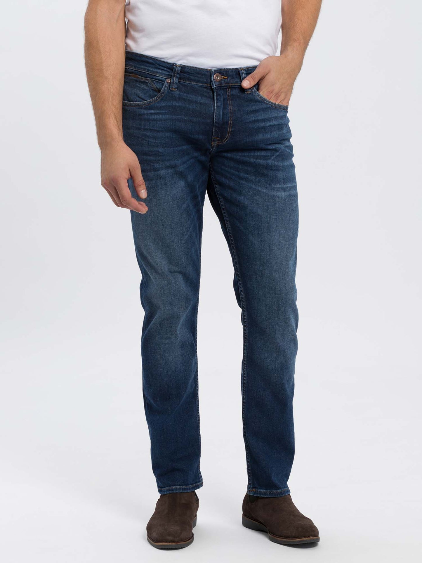 Dylan men's jeans regular fit regular waist straight leg dark blue