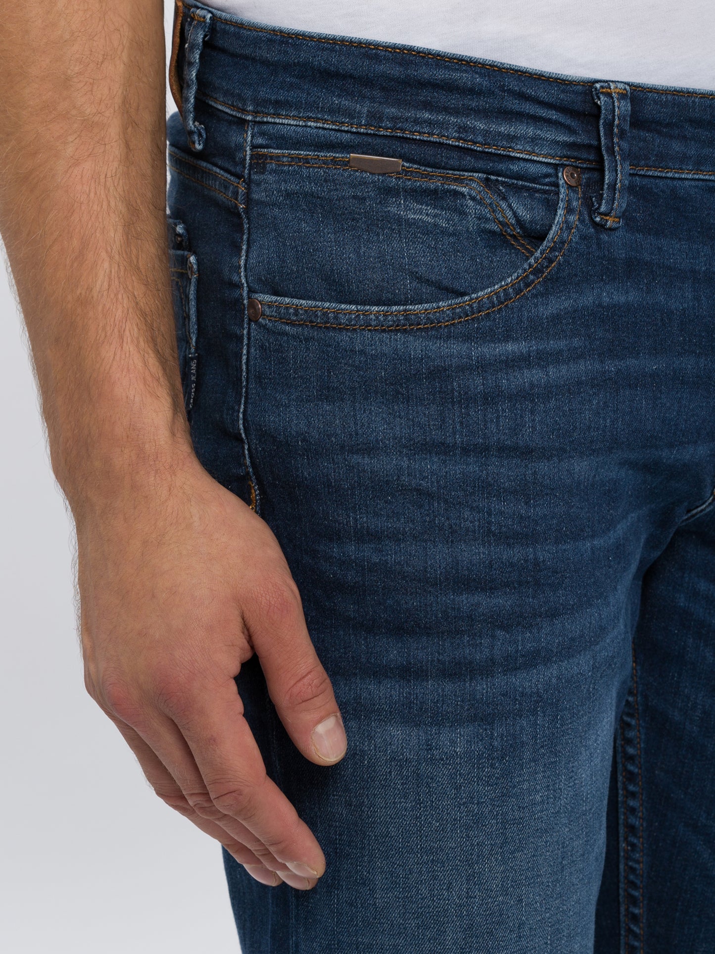 Dylan men's jeans regular fit regular waist straight leg dark blue