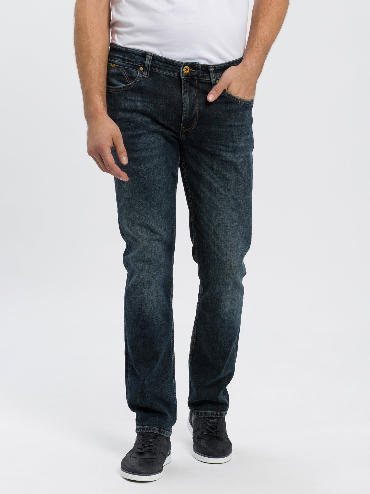 Dylan Herren Jeans Regular Fit Regular Waist Straight Leg dunkelblau