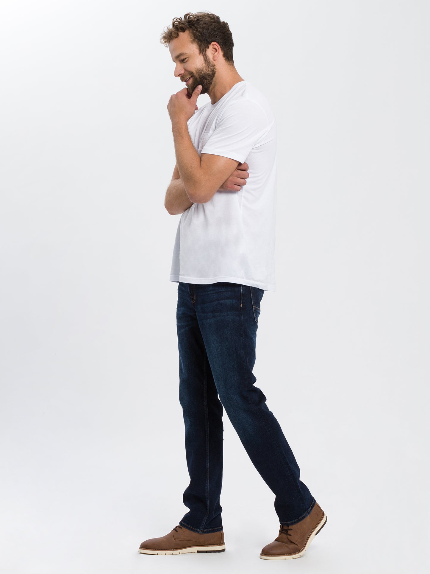 Dylan Herren Jeans Regular Fit Regular Waist Straight Leg dunkles blau