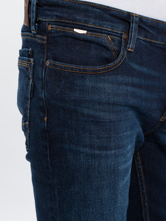 Dylan Herren Jeans Regular Fit Regular Waist Straight Leg dunkles blau
