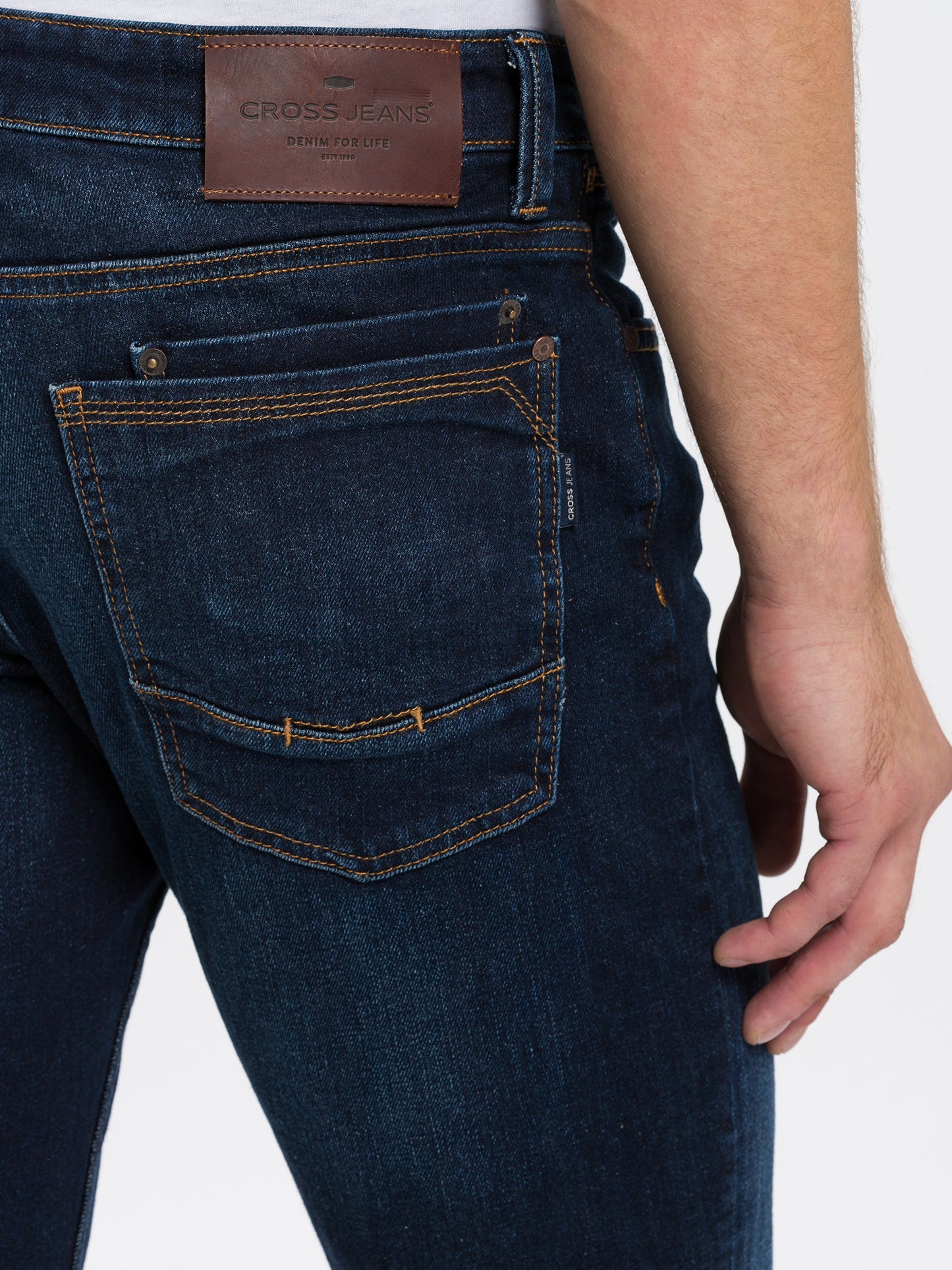 Dylan Herren Jeans Regular Fit Regular Waist Straight Leg dunkles blau