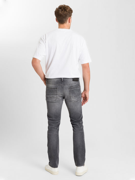 Dylan Herren Jeans Regular Fit Regular Waist Straight Leg grau