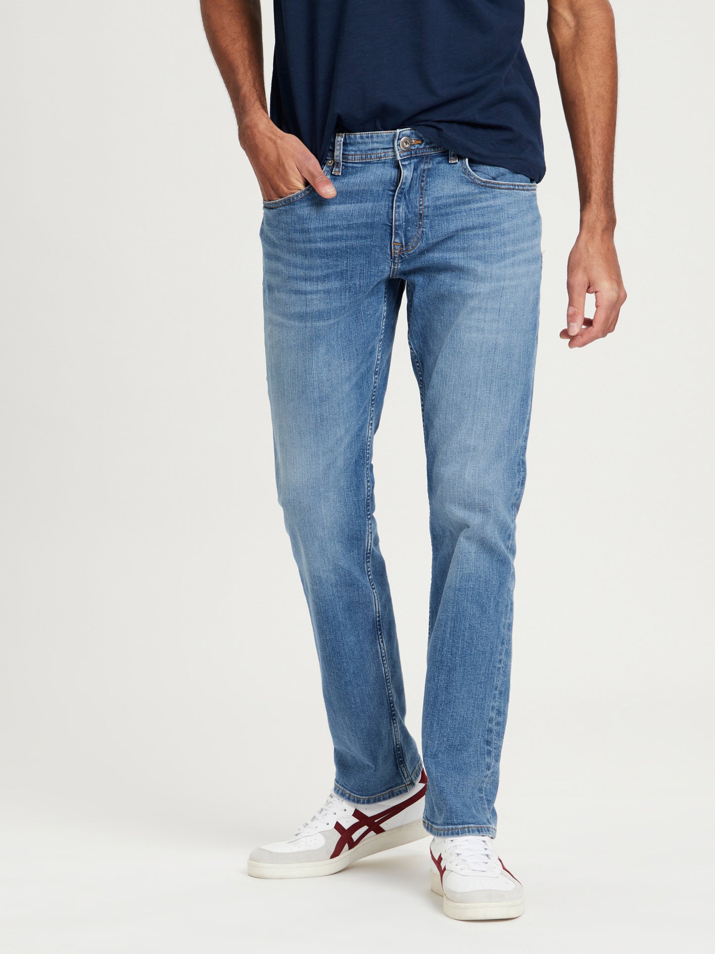 Dylan Herren Jeans Regular Fit Regular Waist Straight Leg hellblau