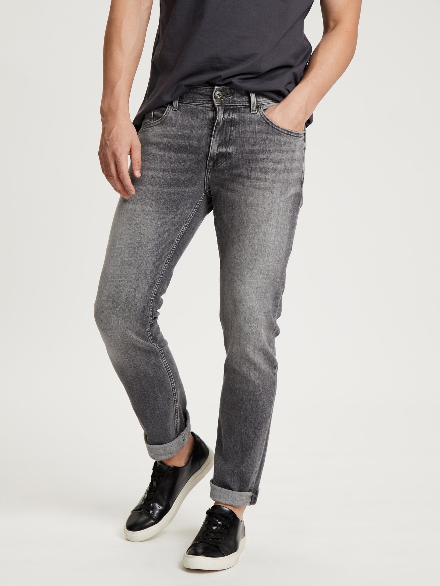 Dylan Herren Jeans Regular Fit Regular Waist Straight Leg hellgrau