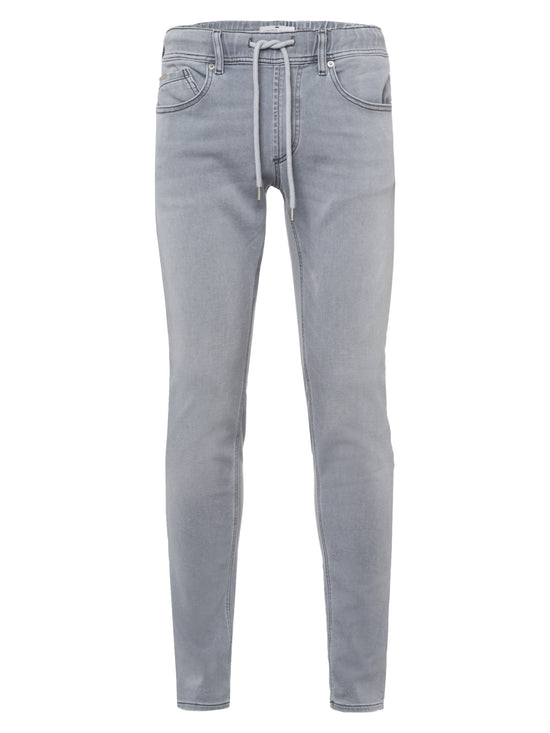 Jimi men's jeans slim fit regular waist tapered leg light grey