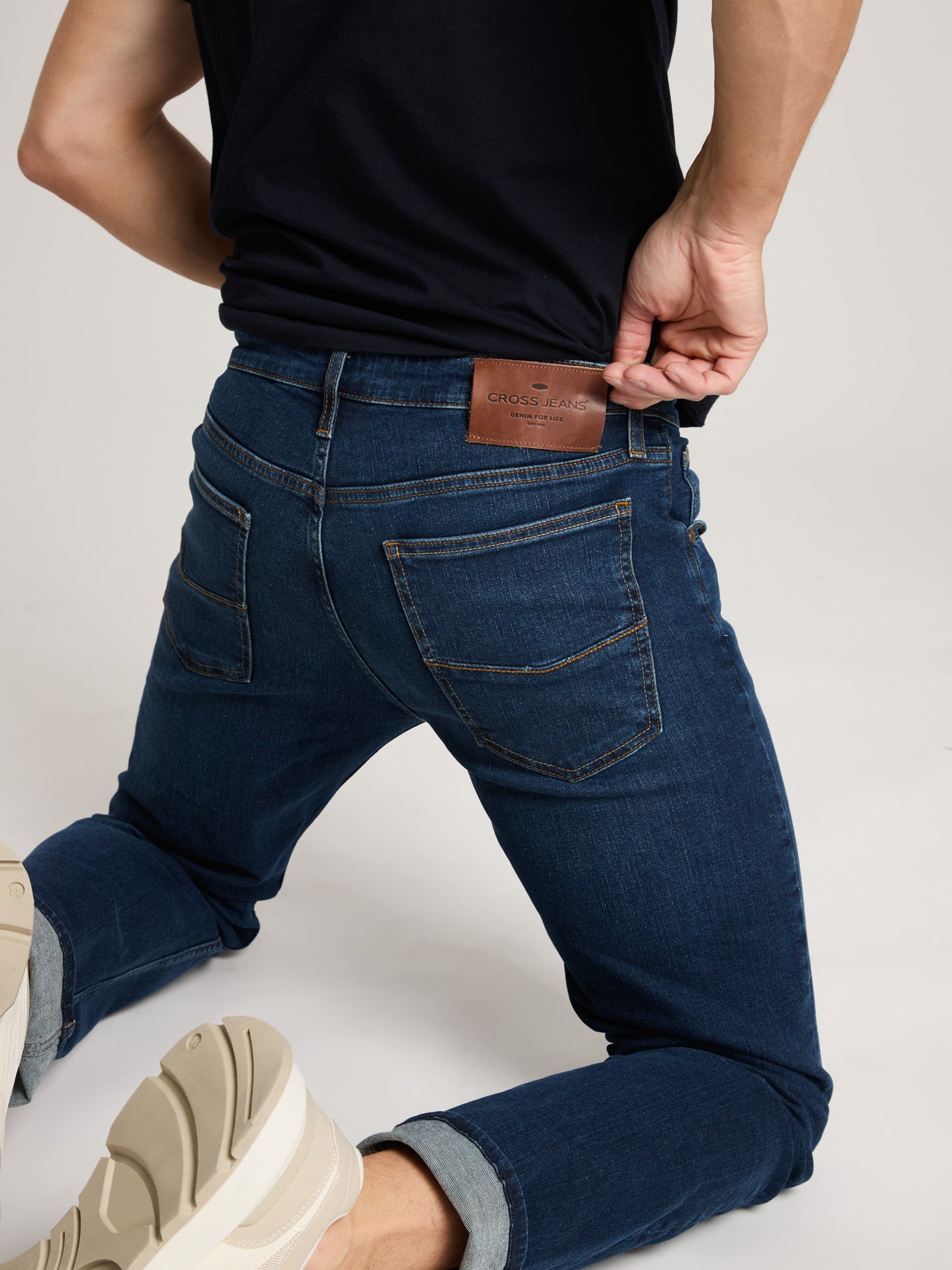 Damien Herren Jeans Slim Fit dunkelblau