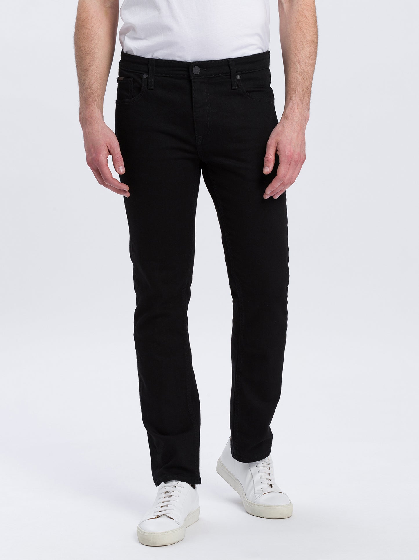 Damien Herren Jeans Slim Fit Regular Waist Straight Leg schwarz