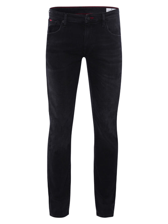 Damien men's jeans slim fit regular waist straight leg black