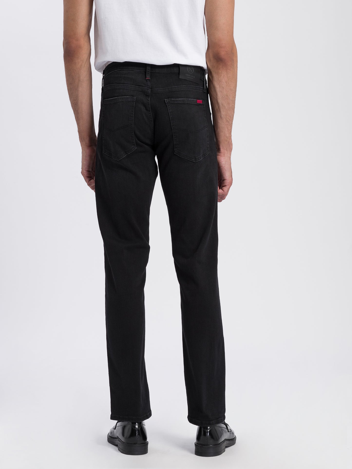 Damien men's jeans slim fit regular waist straight leg black