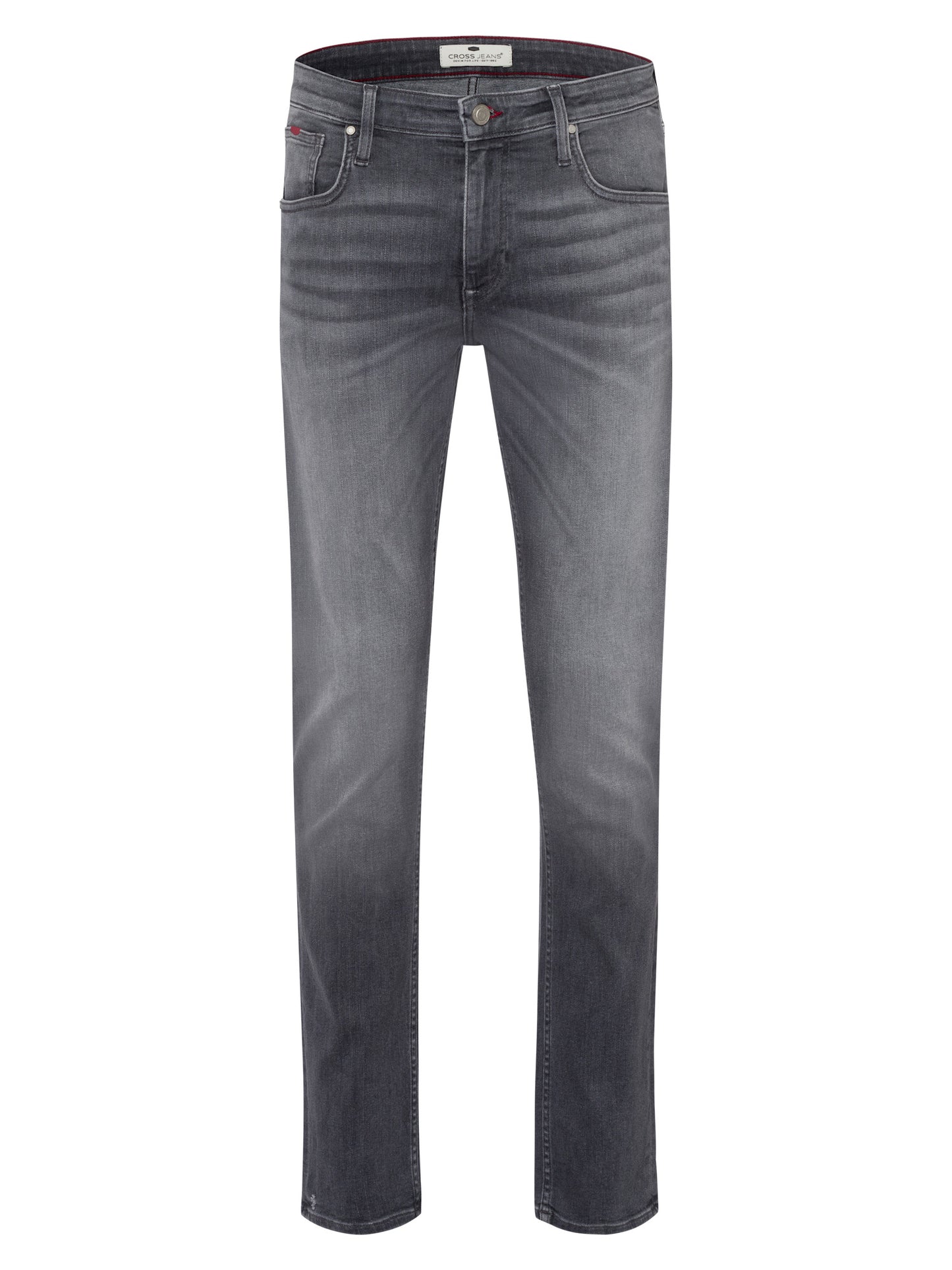 Damien Herren Jeans Slim Fit Straight Leg grau