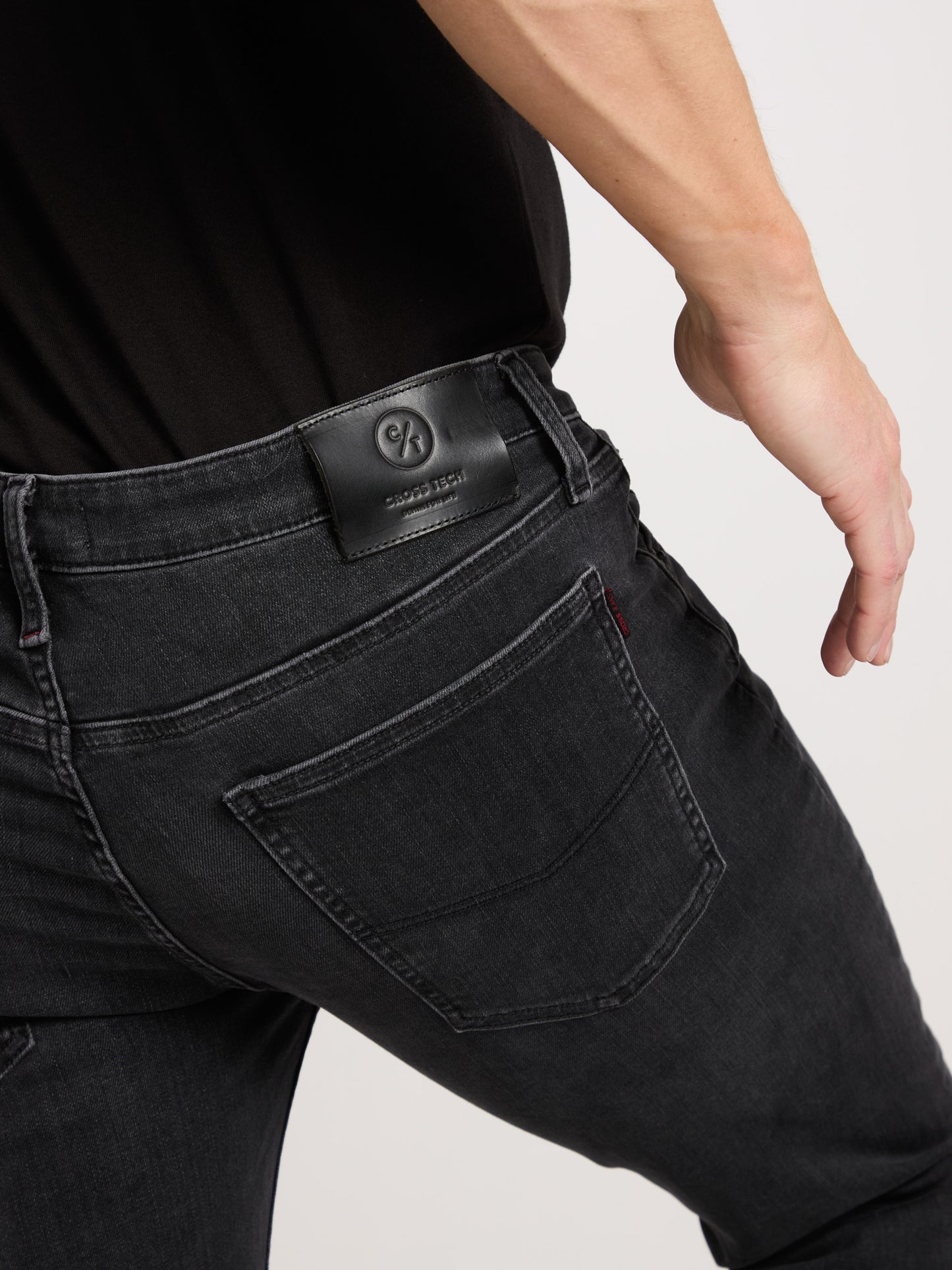 Damien Herren Jeans Slim Fit Straight Leg anthrazit