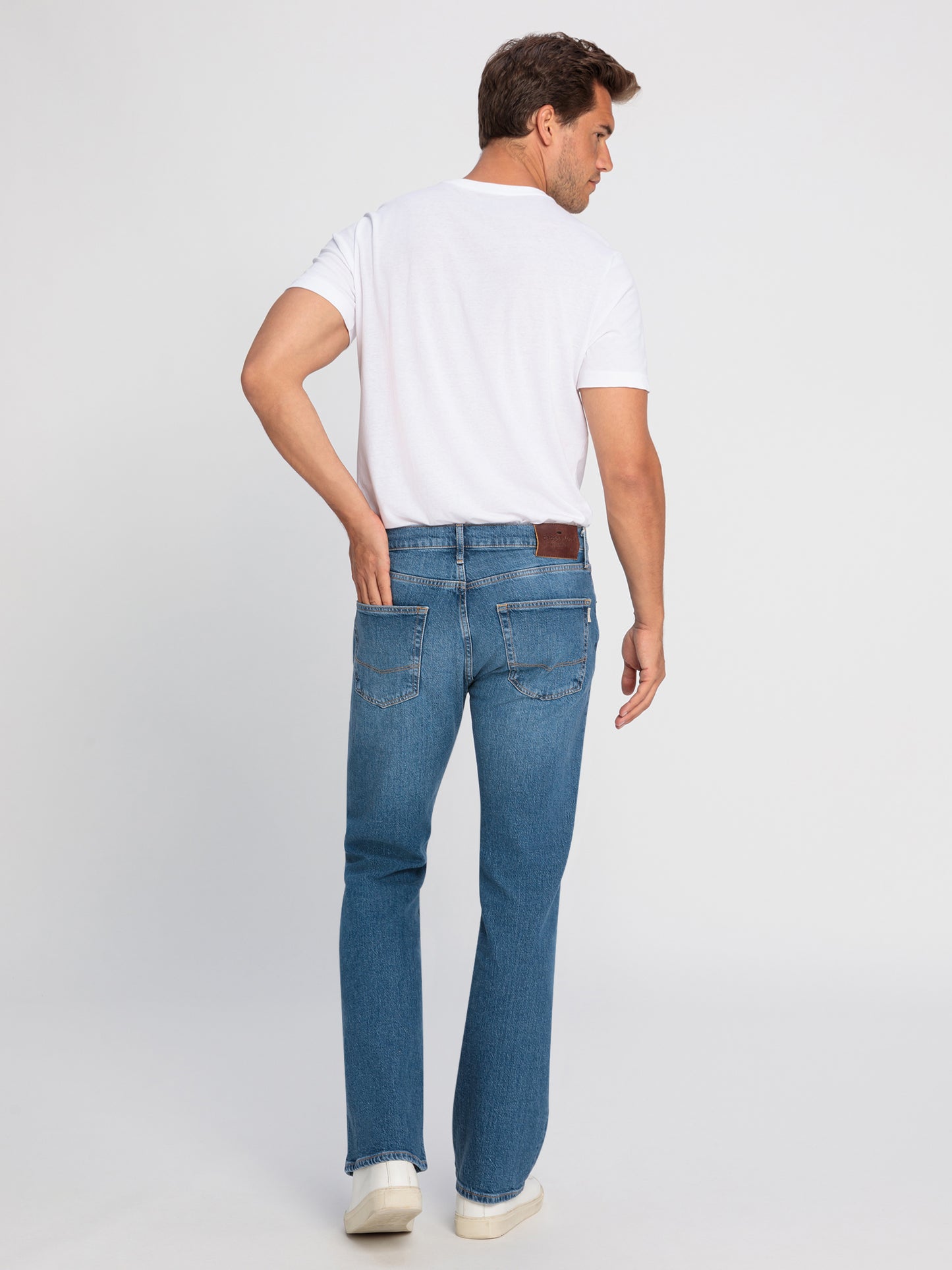 Colin Herren Jeans Bootcut in hell blau