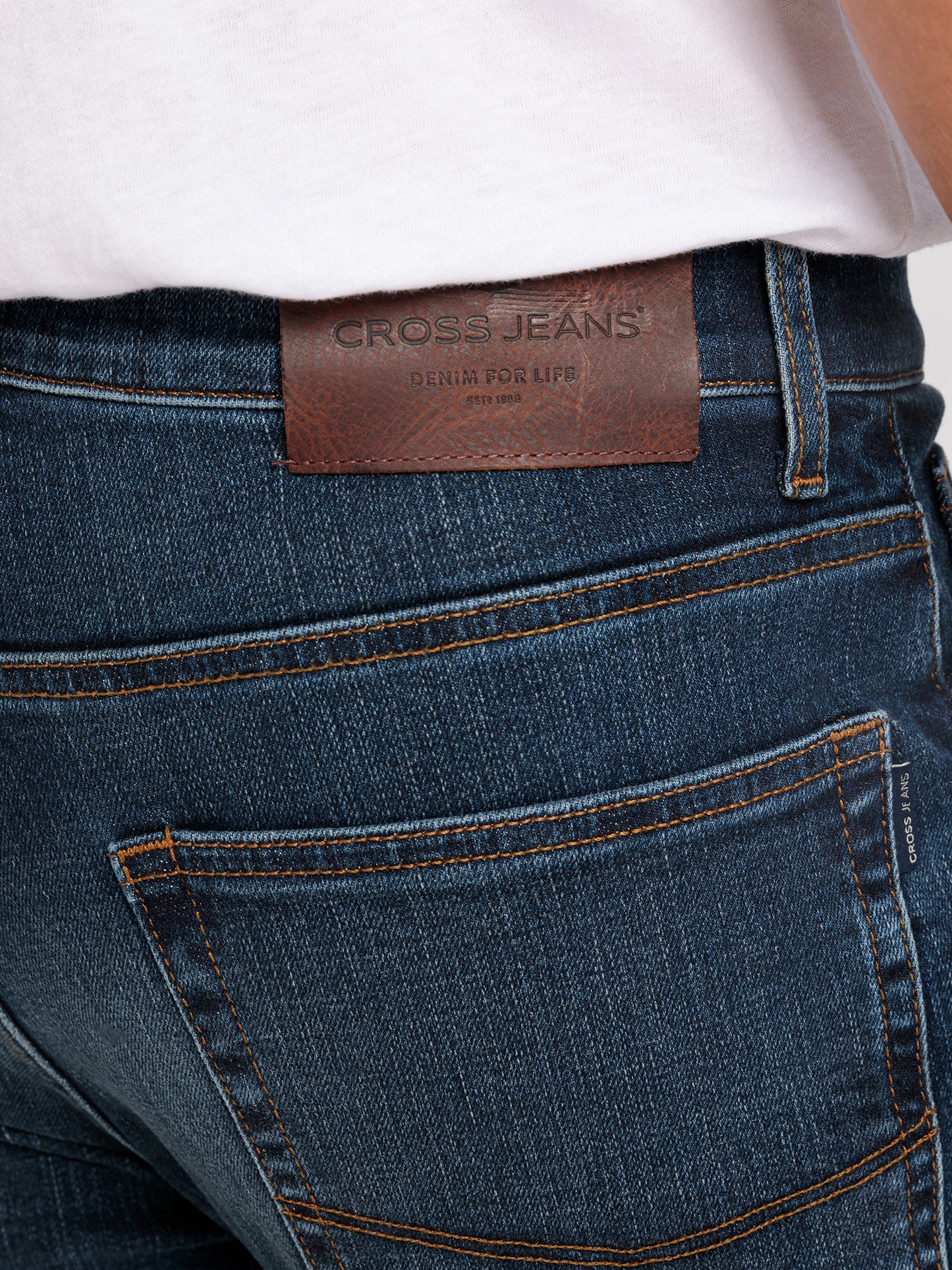 Colin Herren Jeans Bootcut in dunkel blau