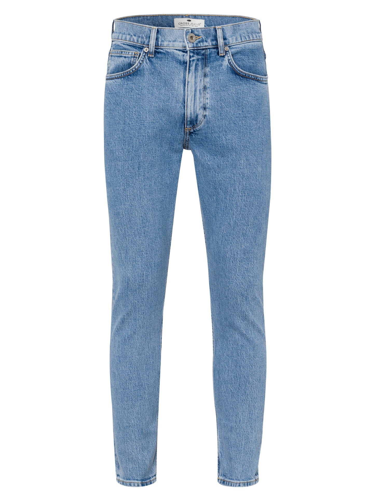 Fınn Herren Jeans Regular Fit Tapered Leg hellblau