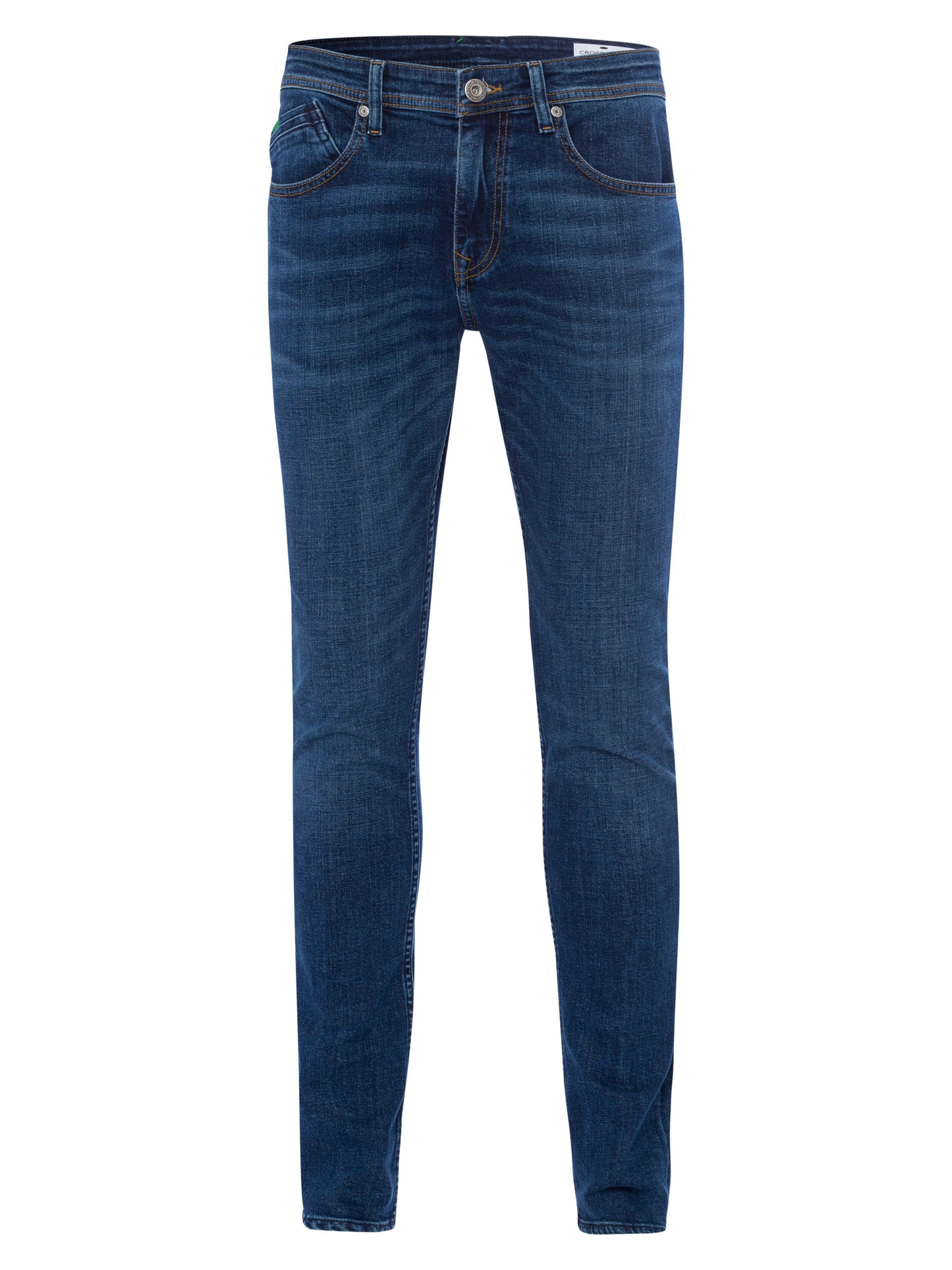 Jimi Men's Jeans Slim Fit Regular Waist Tapered Leg Medium Blue
