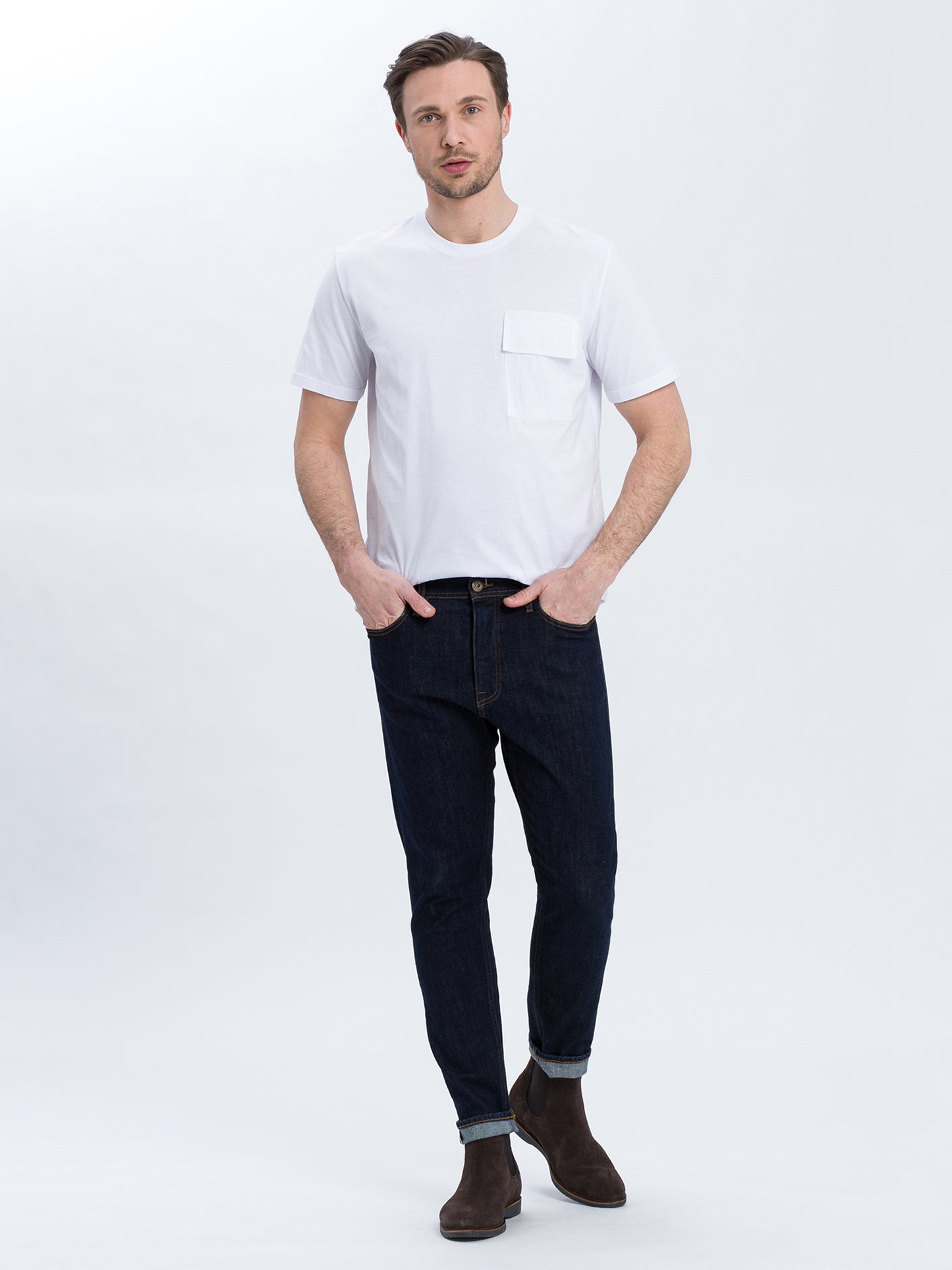 Jaden men's jeans regular tapered rinsed