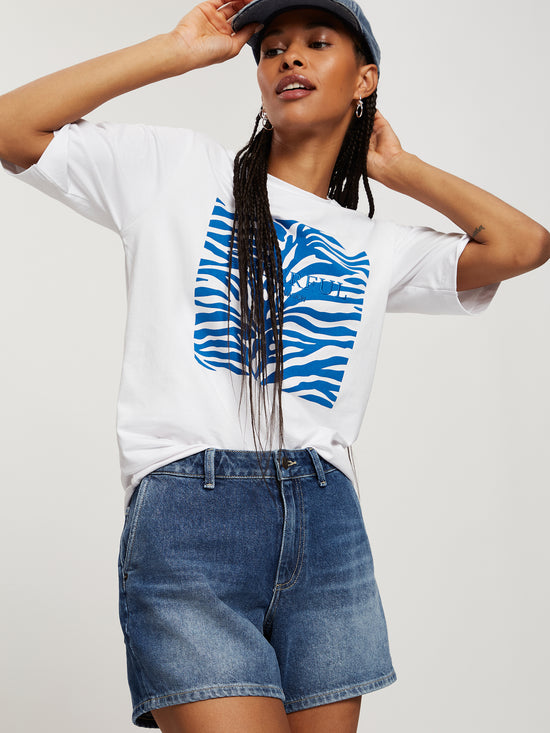 Women's Shorts Relaxed Fit dark mid blue