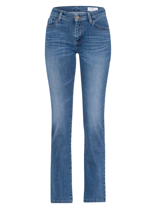Lauren Damen Jeans Regular Fit Mid Waist Bootcut mittelblau