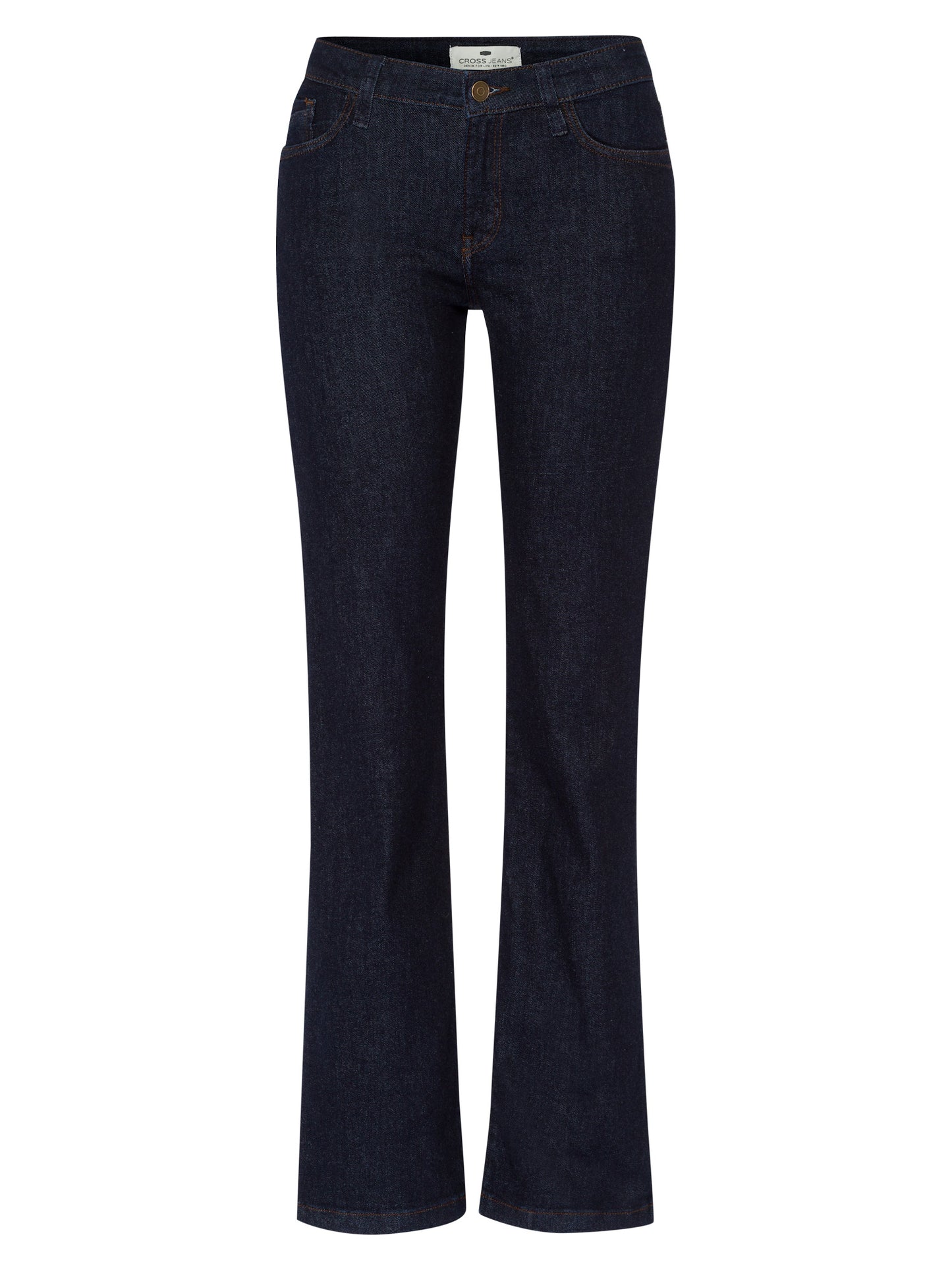 Lauren women's jeans regular fit high waist bootcut rinsed