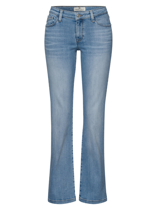 Lauren women's jeans regular fit mid waist light mid blue