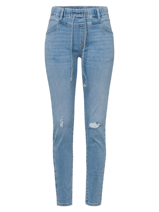 Janelle women's jeans jogger fit light blue