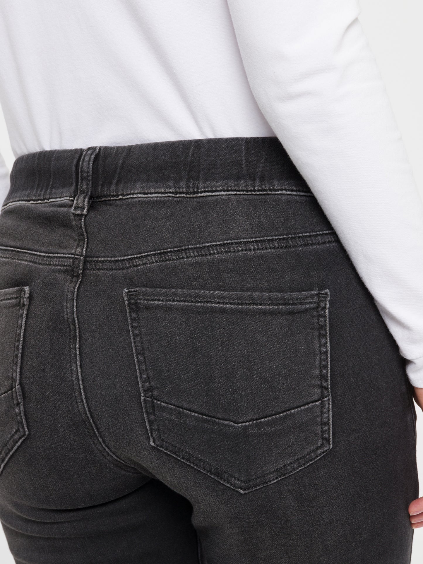 Janelle women's jeans jogger fit dark grey