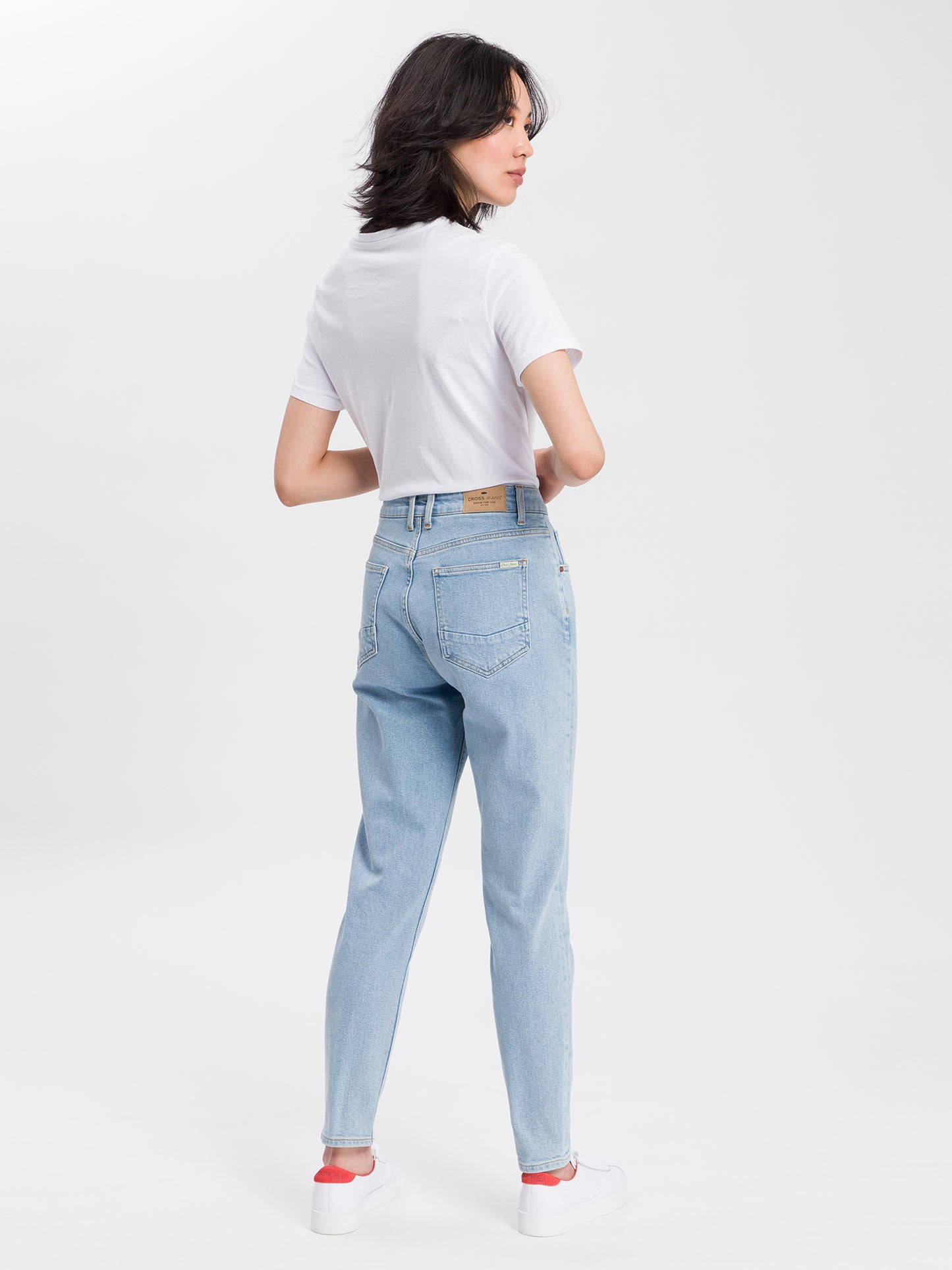 Joyce women's jeans jogger fit light blue