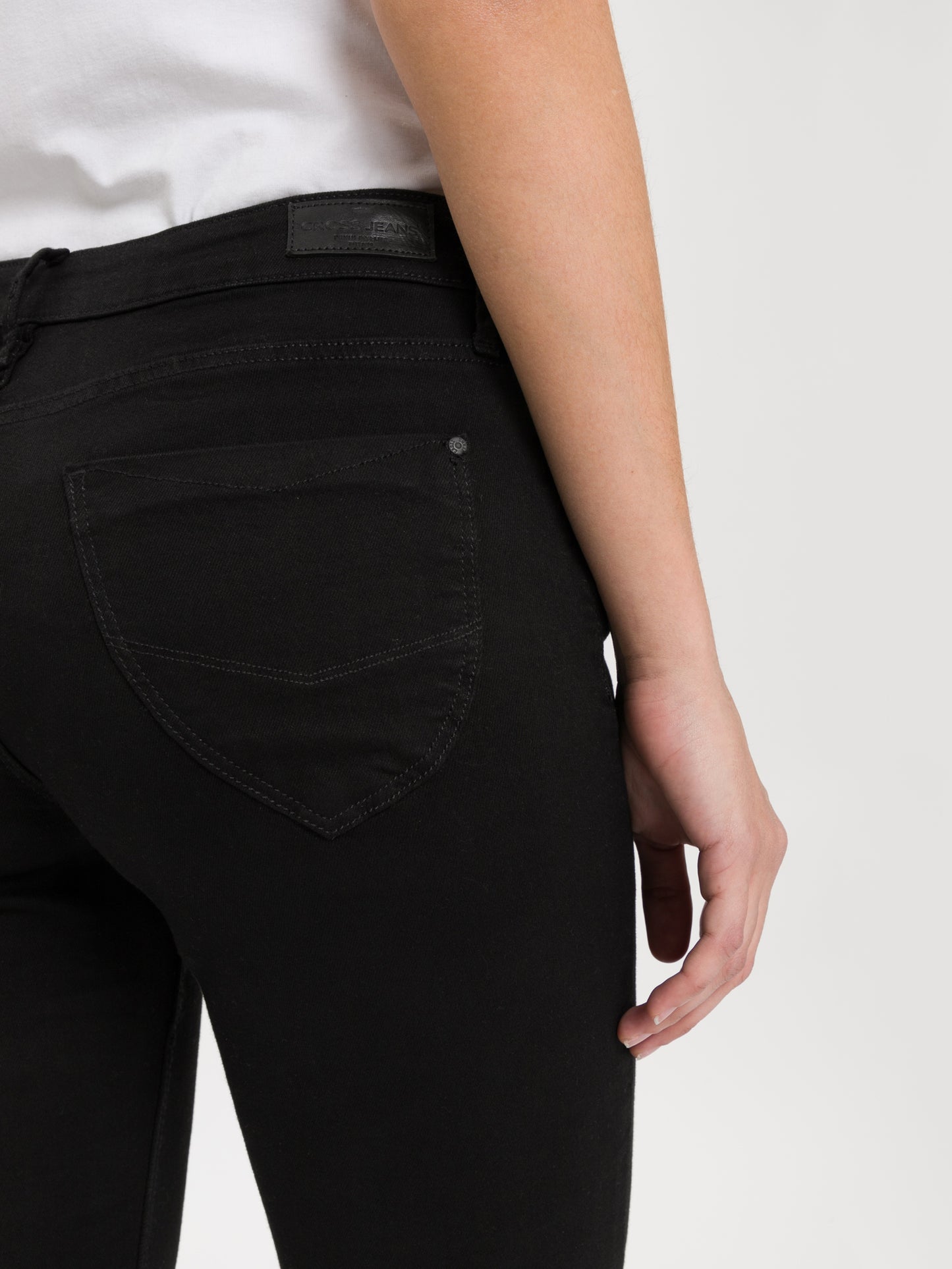 Rose women's jeans regular fit high waist black