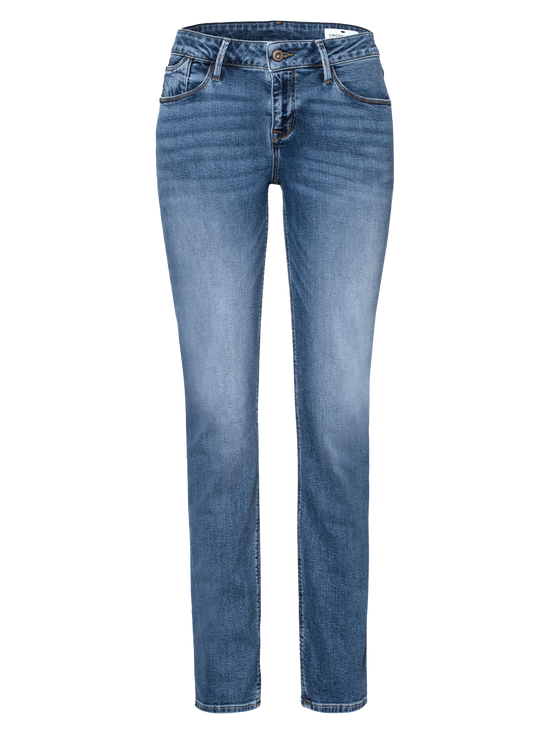 Rose women's jeans regular fit high waist medium blue