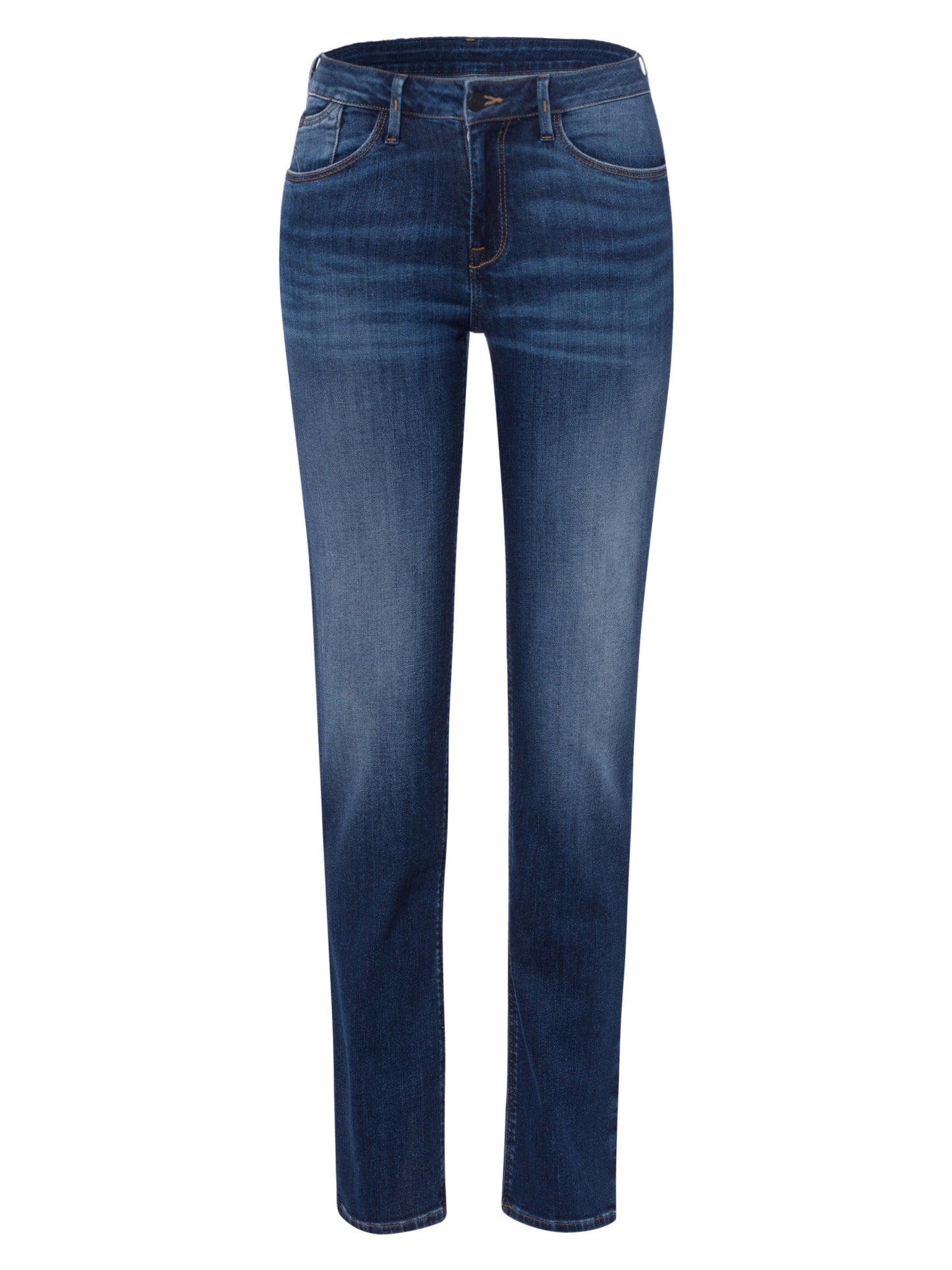 Rose women's jeans regular fit high waist dark blue