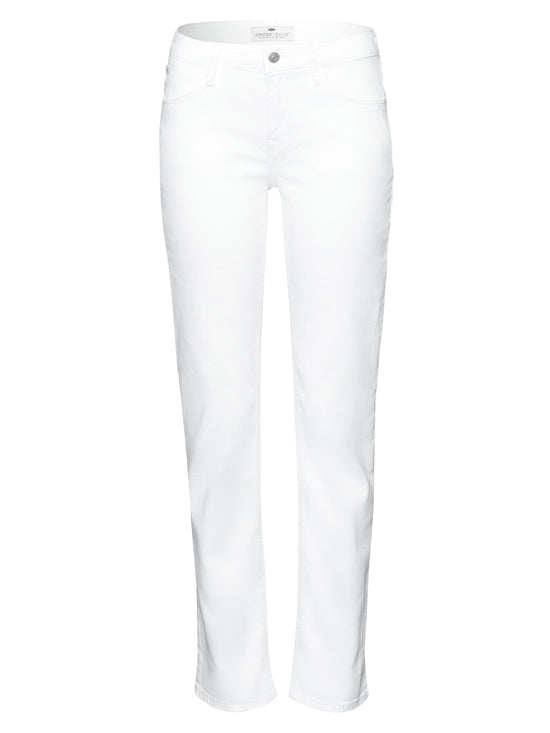 Rose women's jeans regular fit high waist white