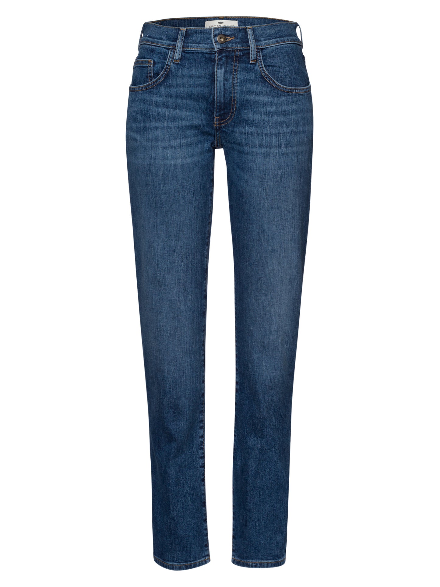 Emilia women's jeans regular fit mid waist dark medium blue