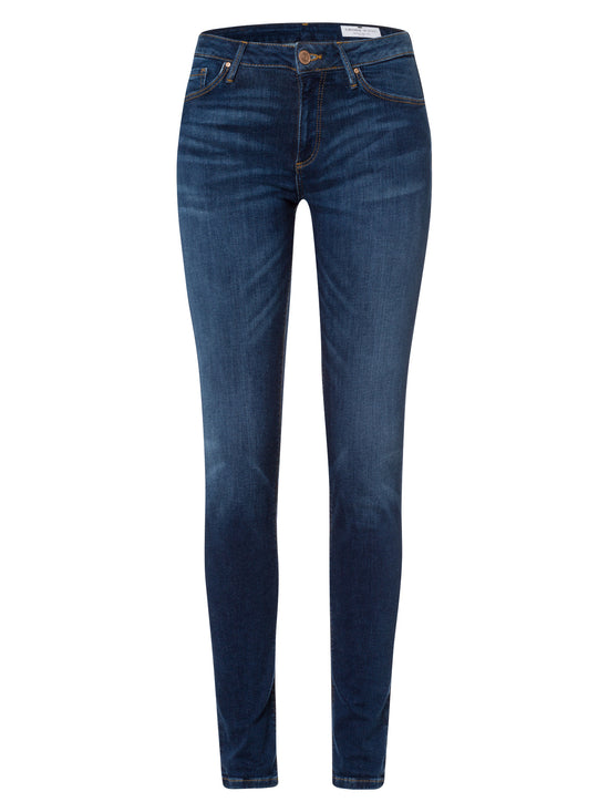 Alan Damen Jeans Skinny Fit High Waist dunkelblau