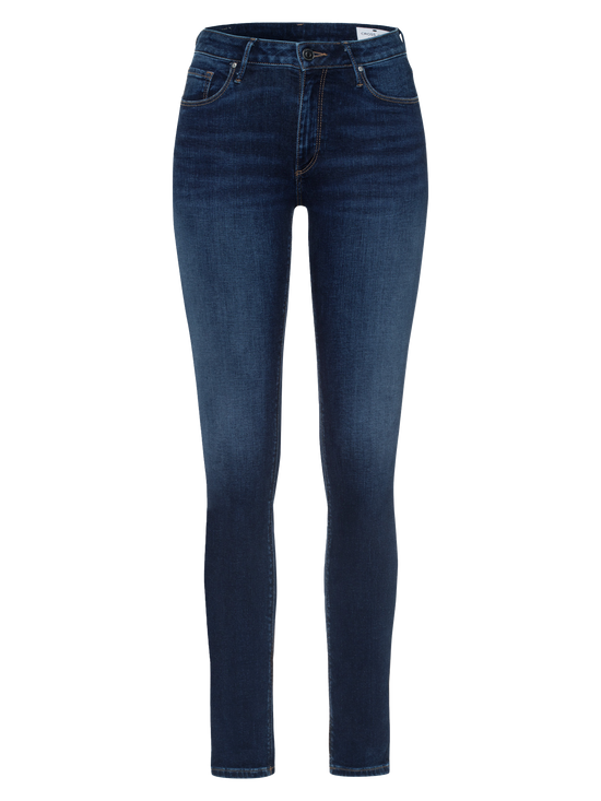 Alan women's jeans skinny fit high waist medium blue