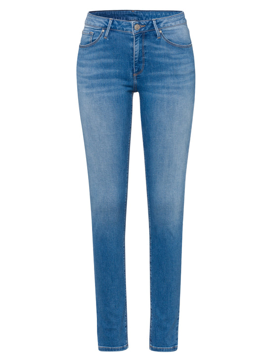 Alan Damen Jeans Skinny Fit High Waist hellblau