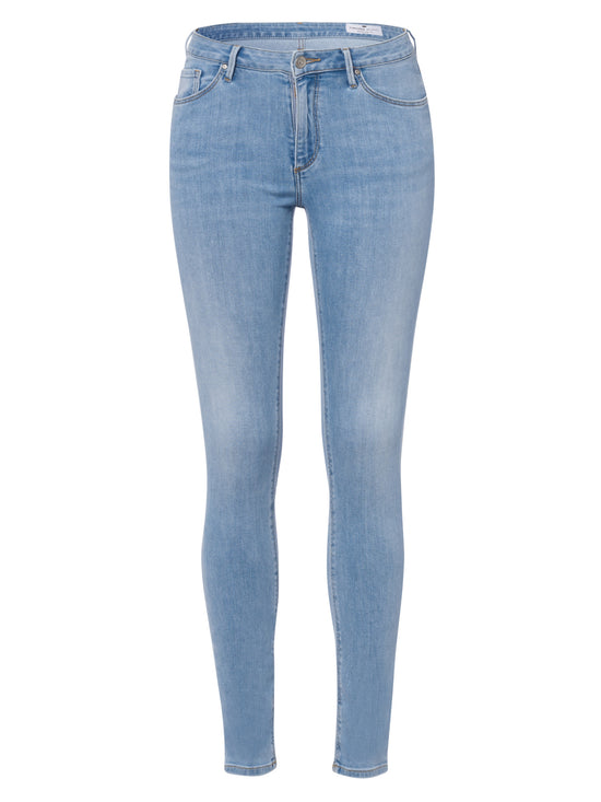 Alan Damen Jeans Skinny Fit Mid Waist hellblau