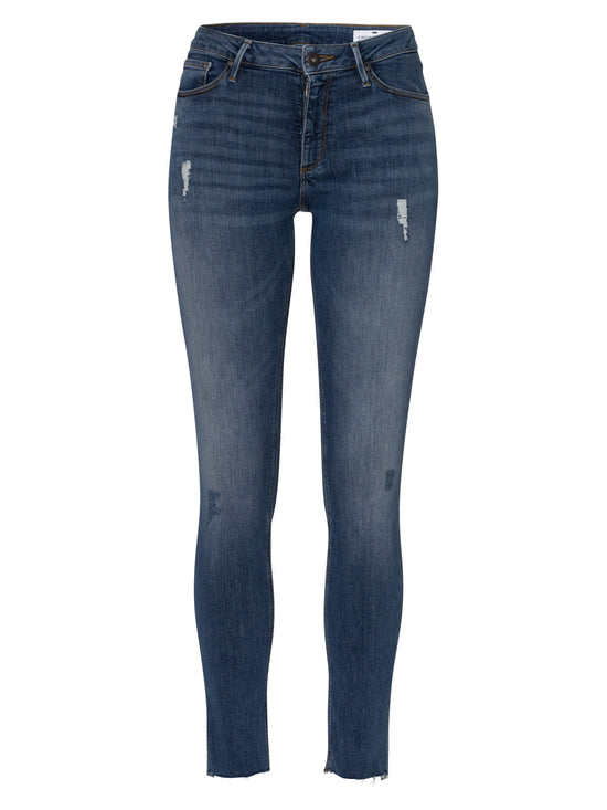 Alan Damen Jeans Skinny Fit High Waist dunkelblau