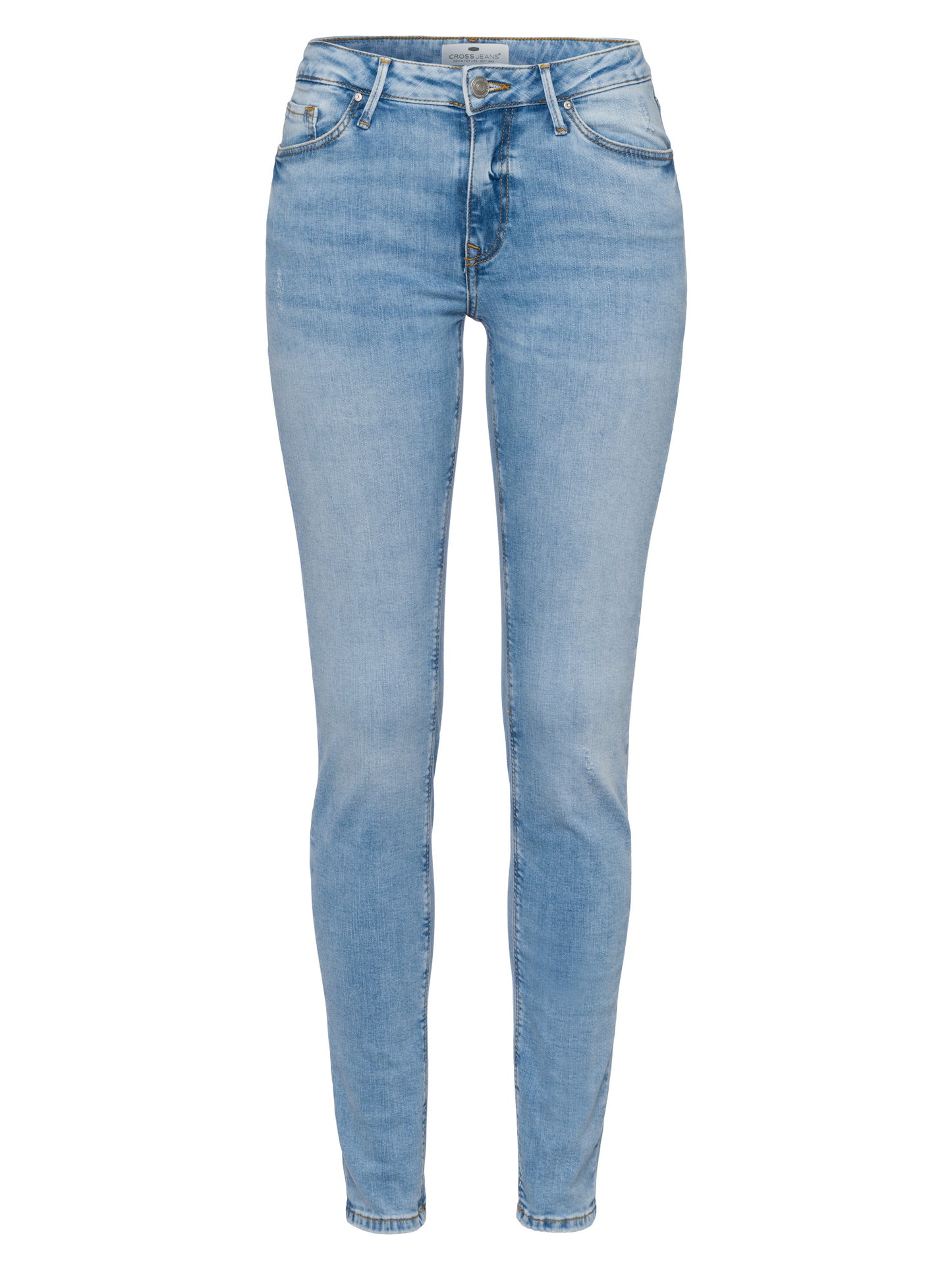 Alan Damen Jeans Skinny Fit High Waist hellblau