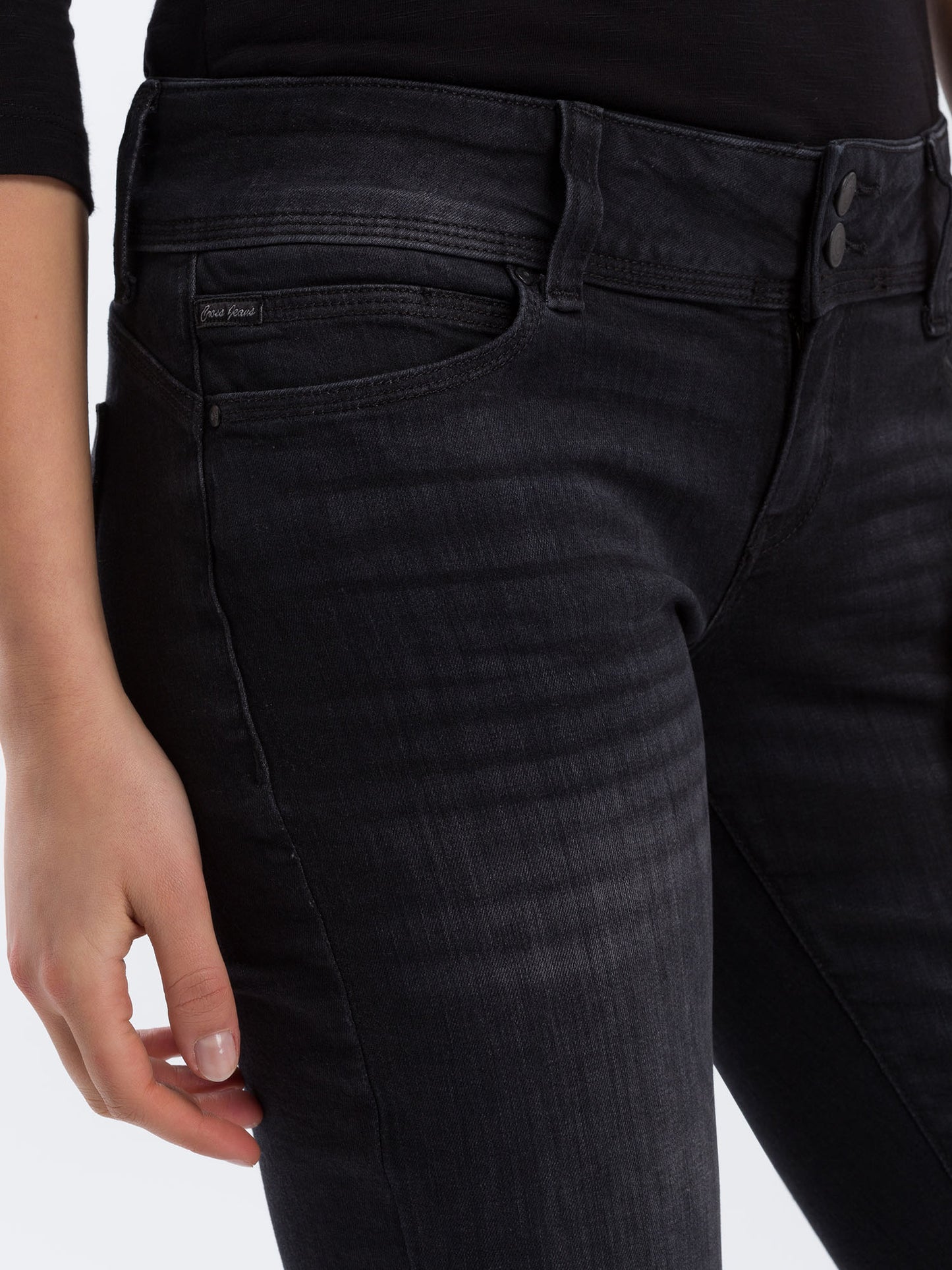 Loie women's jeans, regular fit, mid waist, straight leg