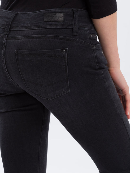 Loie women's jeans, regular fit, mid waist, straight leg