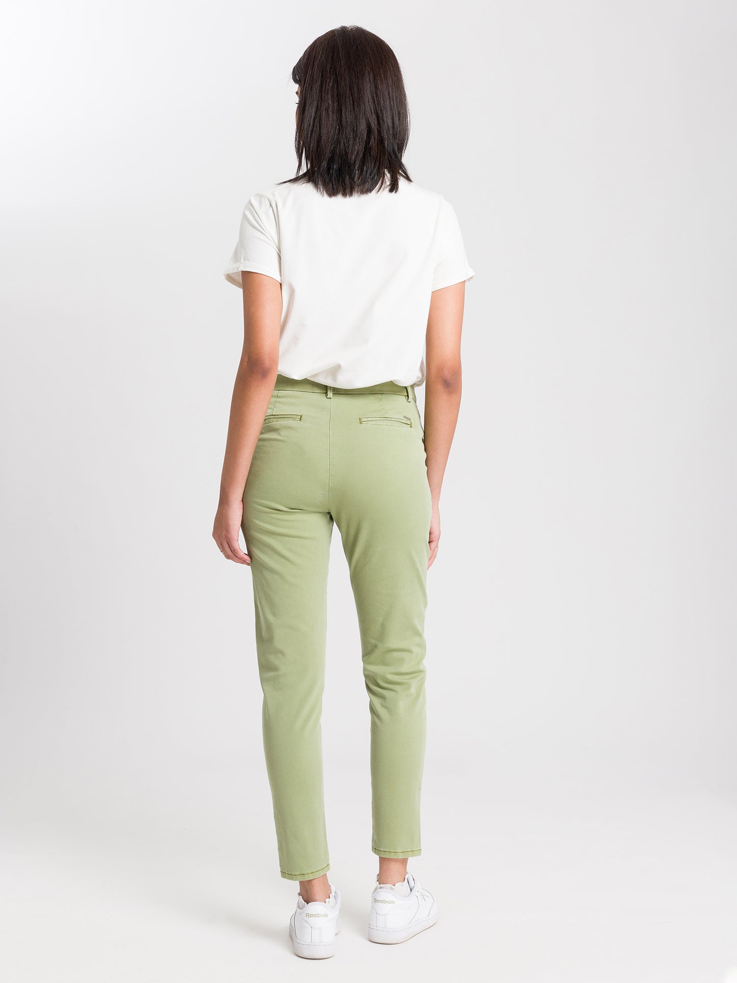 Women's jeans chinos light green