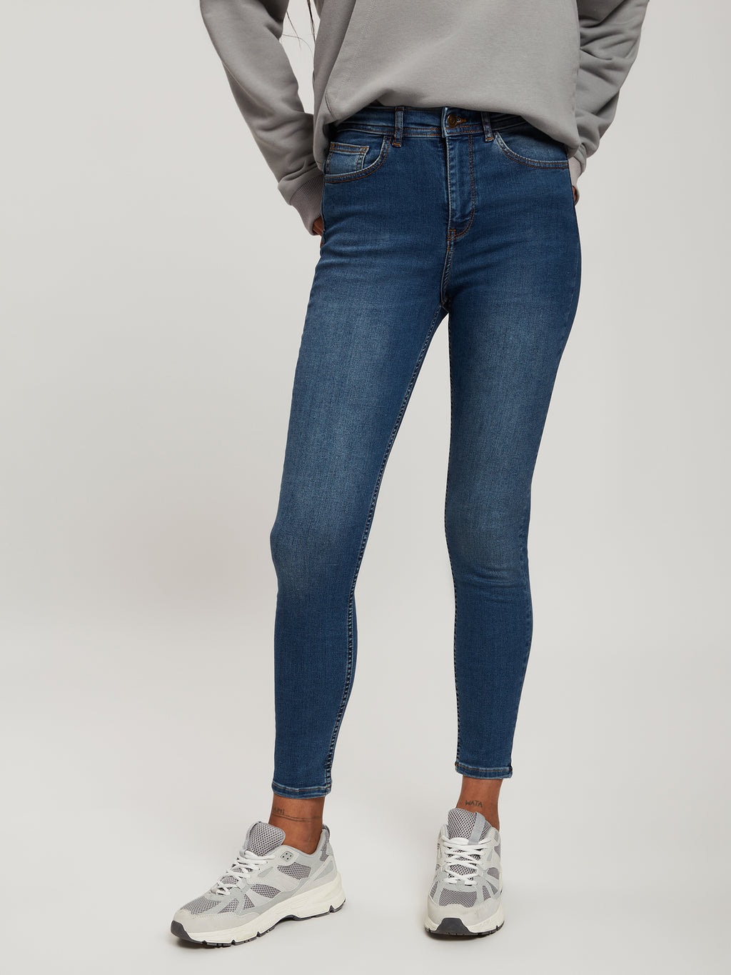 Judy women's jeans super skinny fit high waist ankle length medium