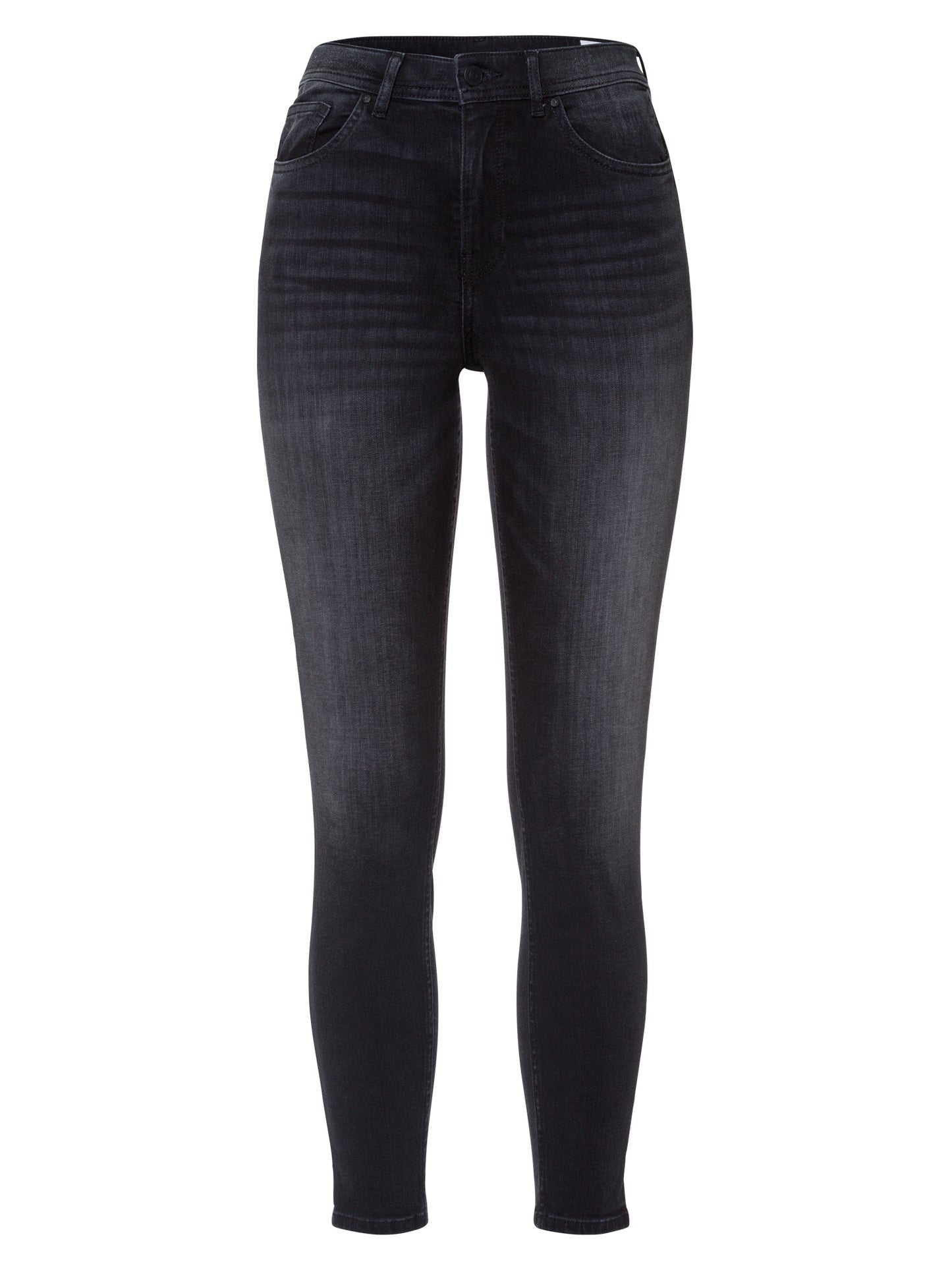 Judy Damen Jeans Super Skinny Fit High Waist Ankle Lenght dunkelgrau