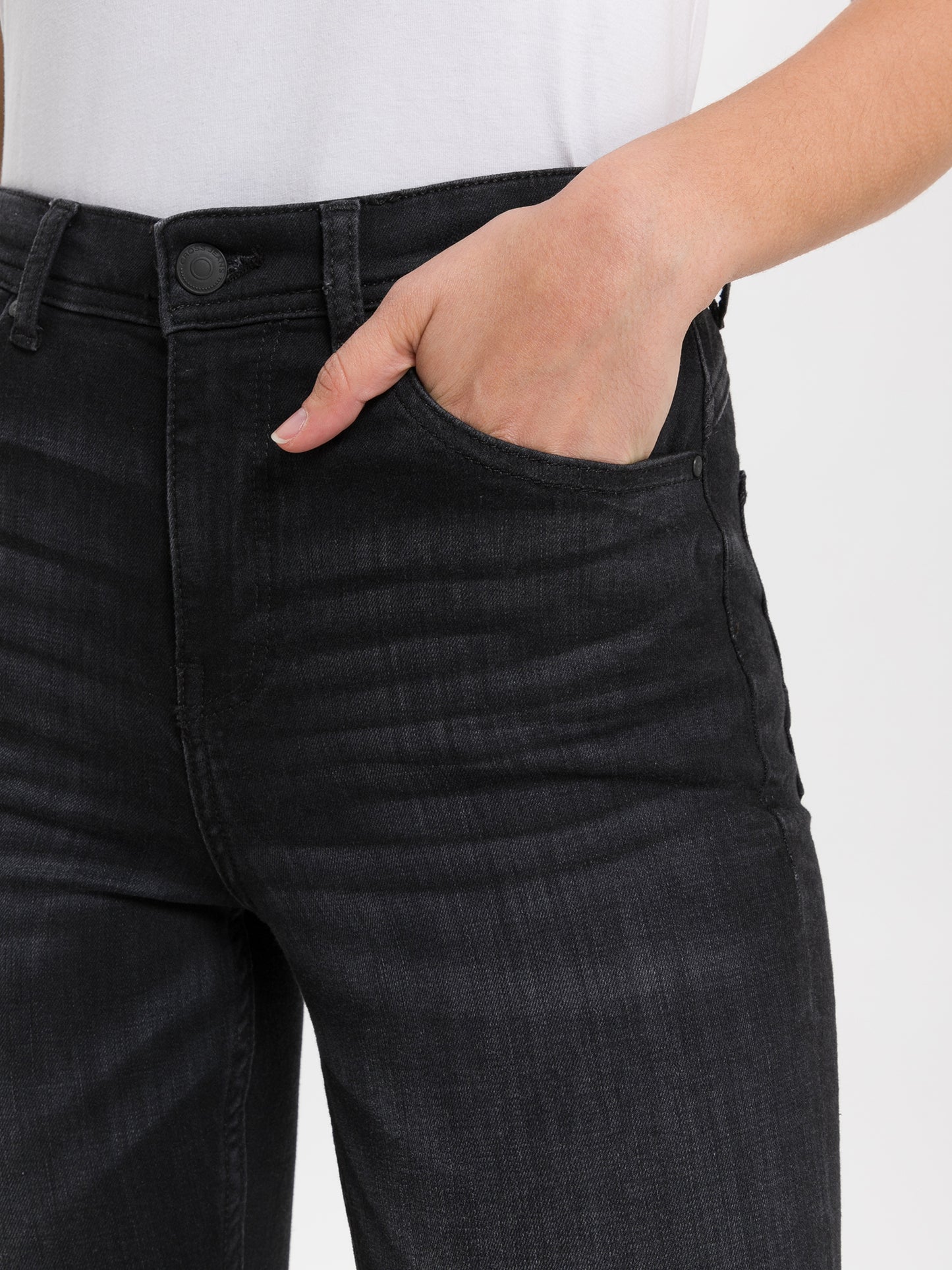 Judy women's jeans super skinny fit high waist ankle length dark grey