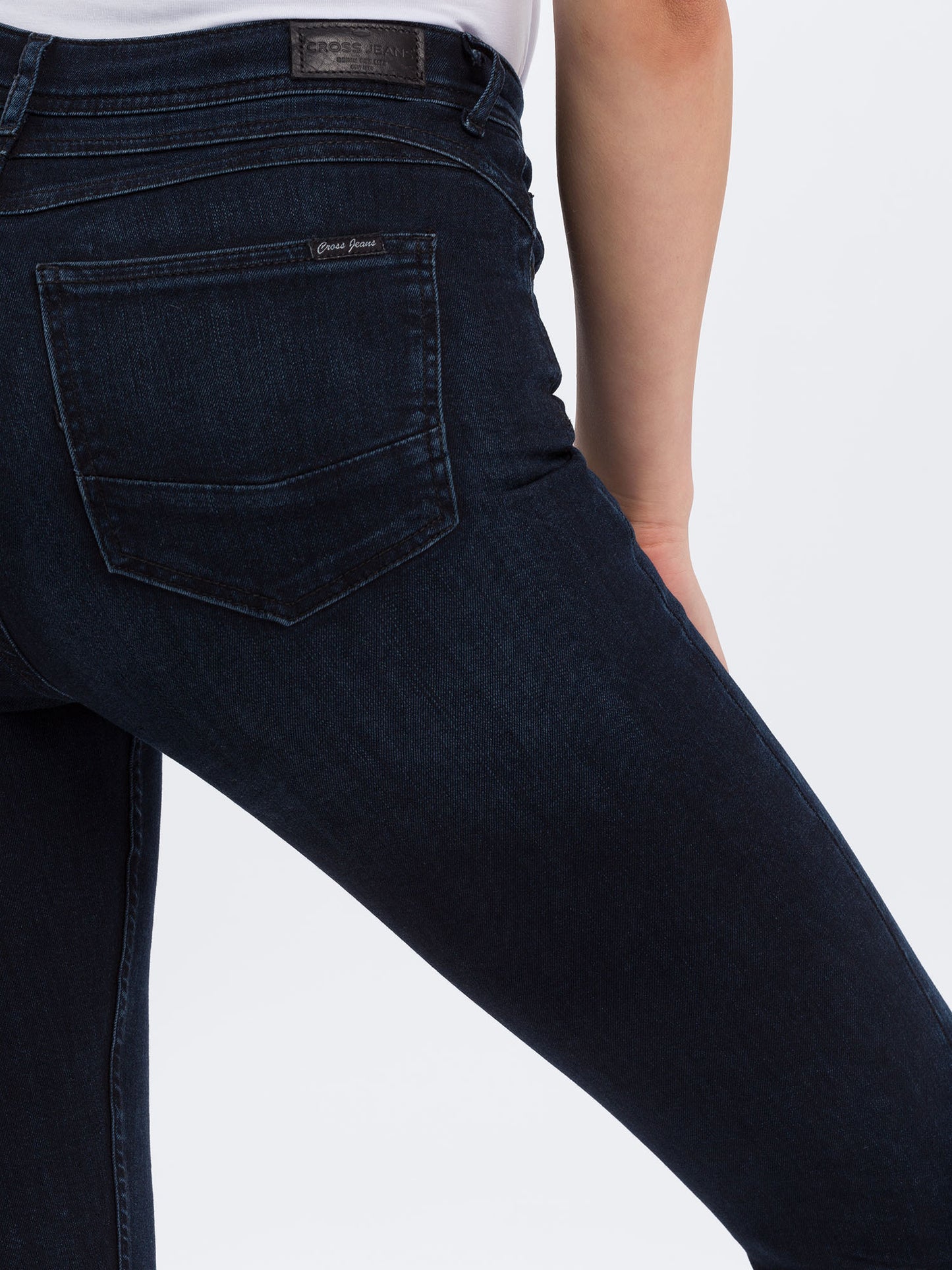 Judy Women's Jeans Super Skinny Fit High Waist Ankle Length black-blue