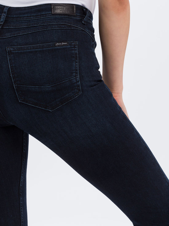 Judy Women's Jeans Super Skinny Fit High Waist Ankle Length black-blue