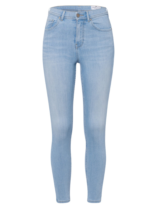 Judy Damen Jeans Super Skinny Fit High Waist Ankle Lenght hellblau