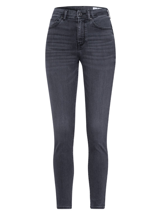 Judy women's jeans super skinny fit high waist ankle length dark grey
